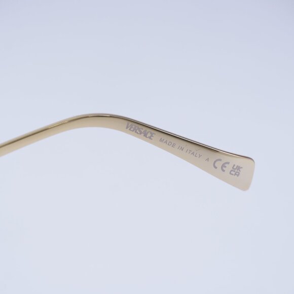 Versace VE2288 1002/6X Sunglasses Gold Square Frame, Violet Gradient Lenses - Picture 6 of 9